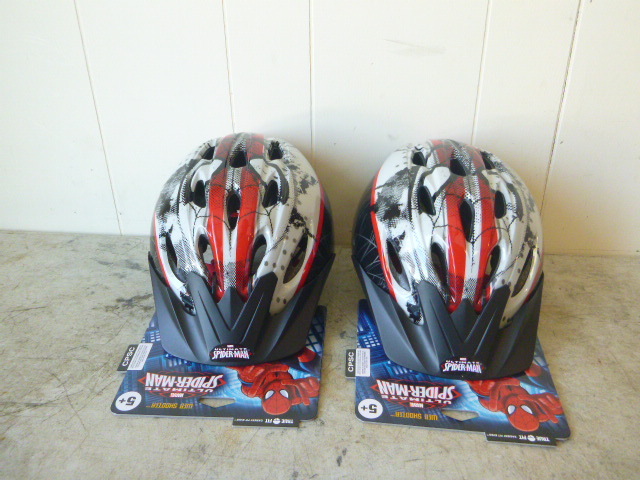 2 Spiderman Bicycle Helmets