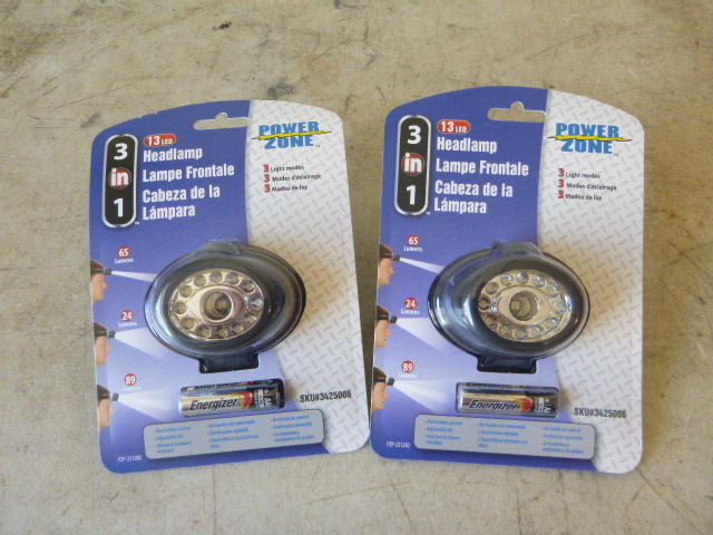 2 Power Zone 13 LED Headlamp