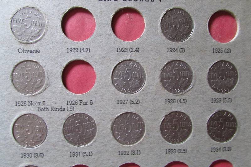 Vintage Canadian Nickels