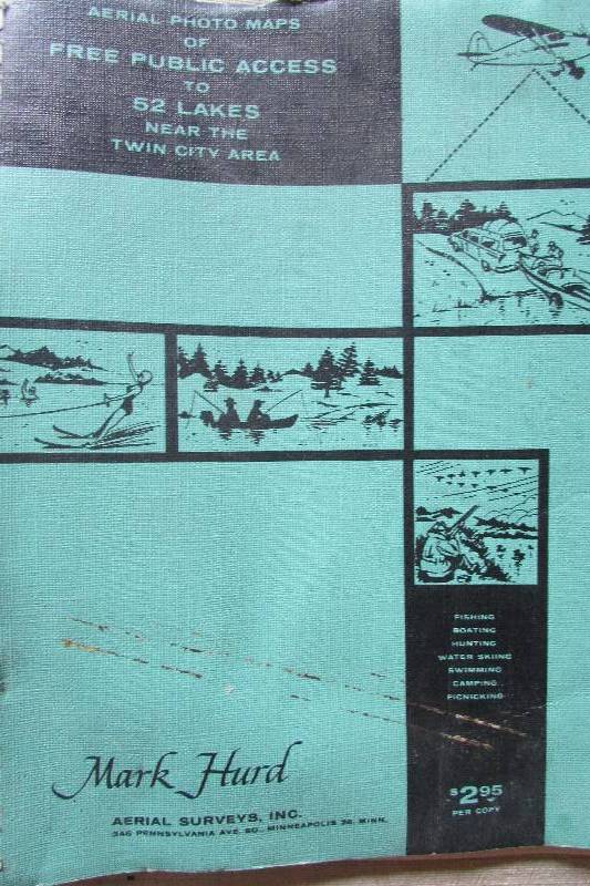 Vintage Lake Map Book