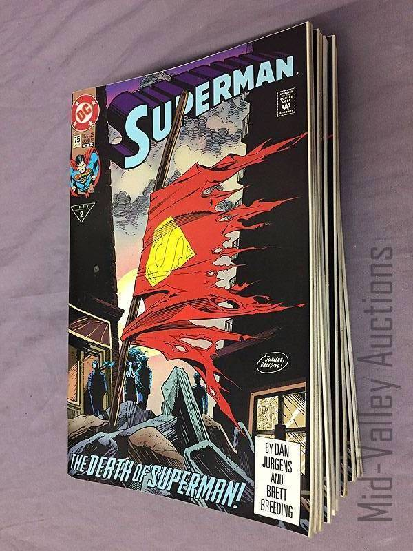lot 62 image: Superman comic books