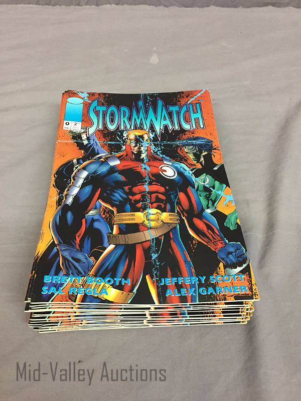lot 63 image: StormWatcher comic books