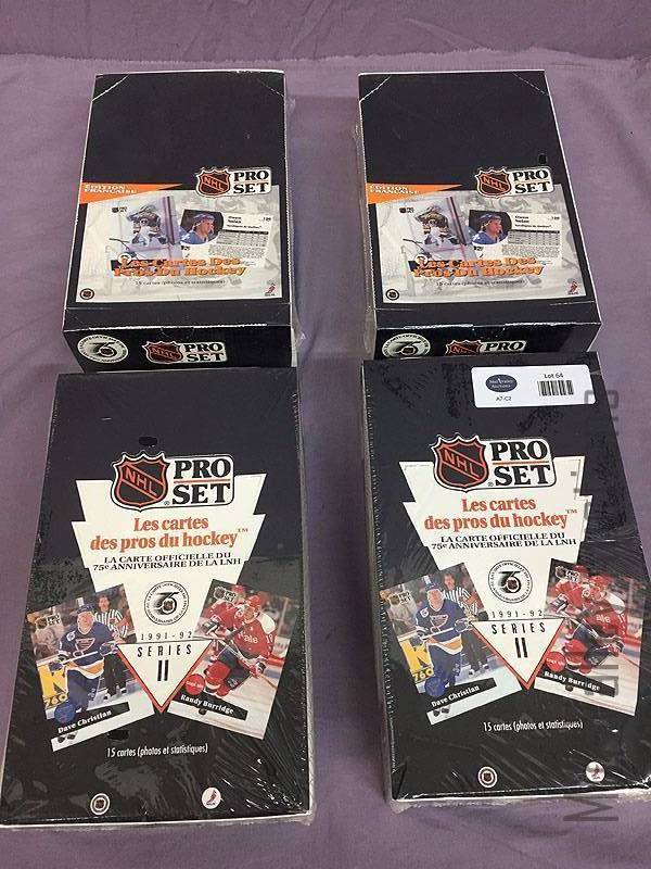 lot 64 image: Pro Set Hockey cards