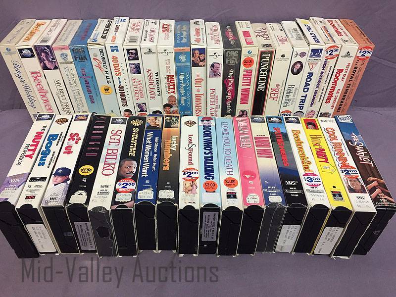 lot 65 image: 40 VHS tapes