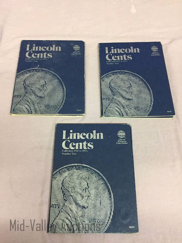 lot 71 image: Lincoln Penny Coin Folders