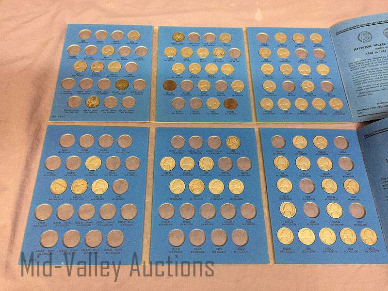 lot 72 image: Jefferson Nickel coin folders