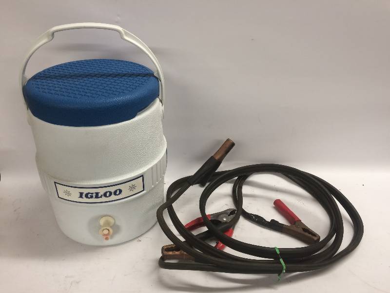 Cooler and Jumper Cables