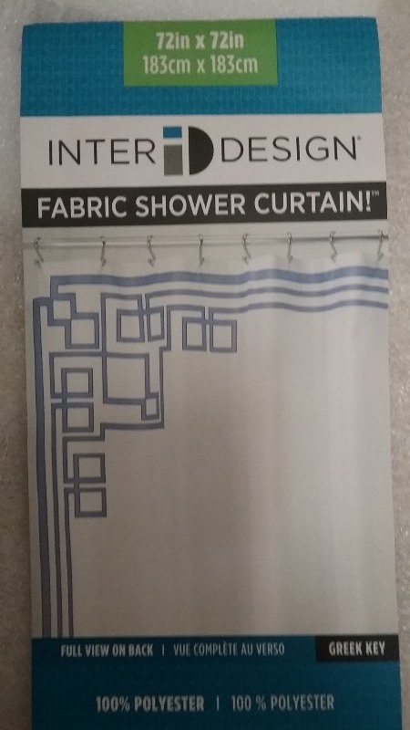 Greek Key Shower Curtain