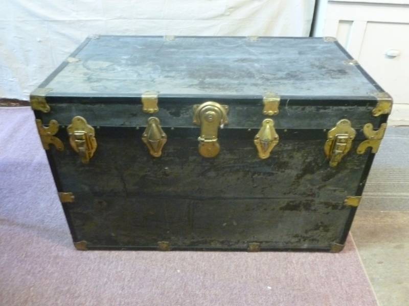 lot 54 image: Antique Trunk