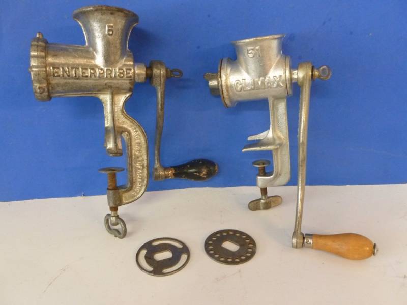 lot 115 image: Vintage Meat Grinders