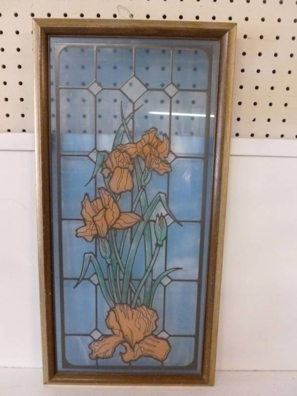 lot 248 image: Colored Glass Window