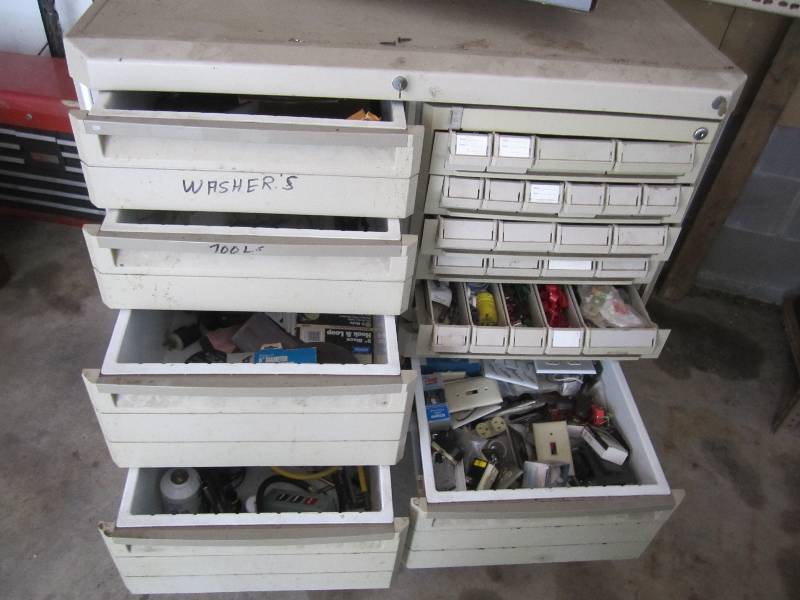 Locking tool box filled with a larg...