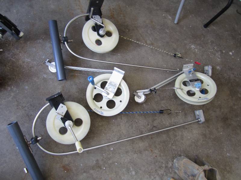 4 Riviera down-rigger fishing reels...