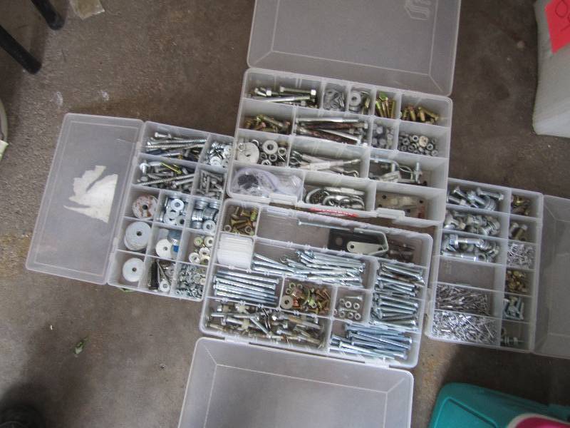 4 cases of assorted hardware...