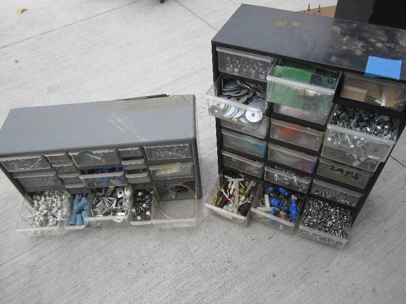 2 Organizers filled with hardware...