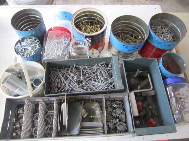 Lot of hardware and fastners...
