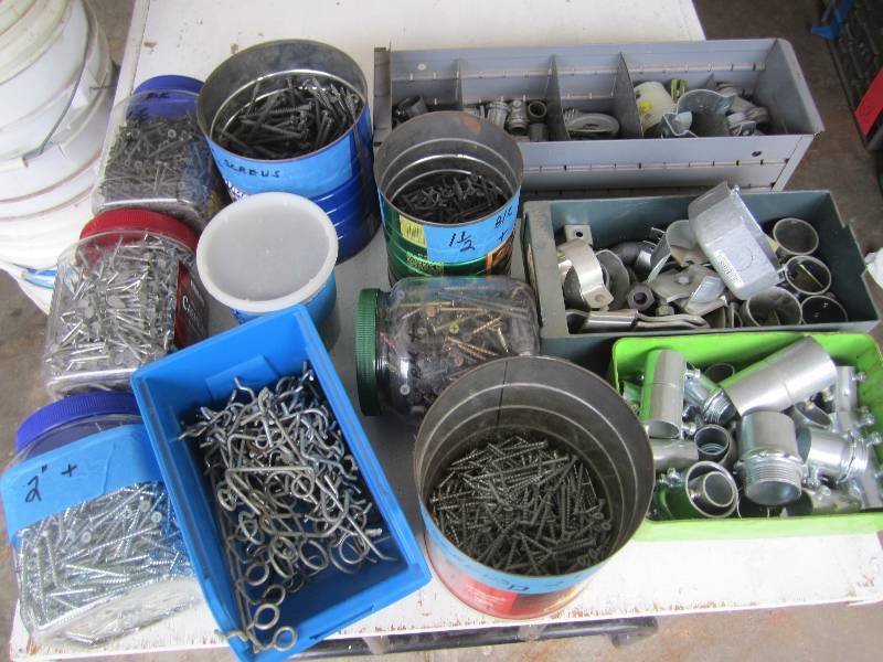 Lot of hardware and fastners...