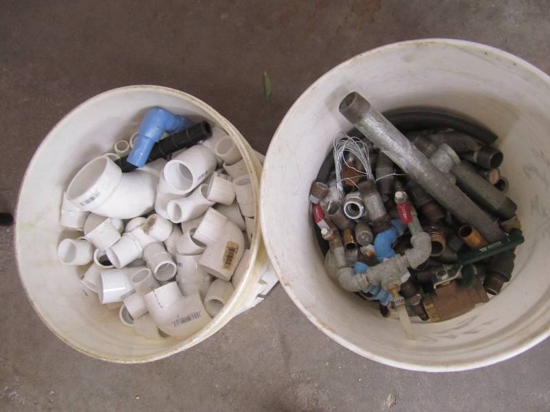 Lot of PVC and metal connections...