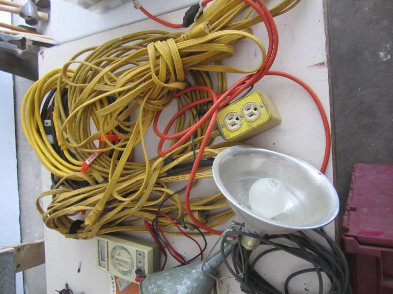 Lot of wextension cords and a multi...