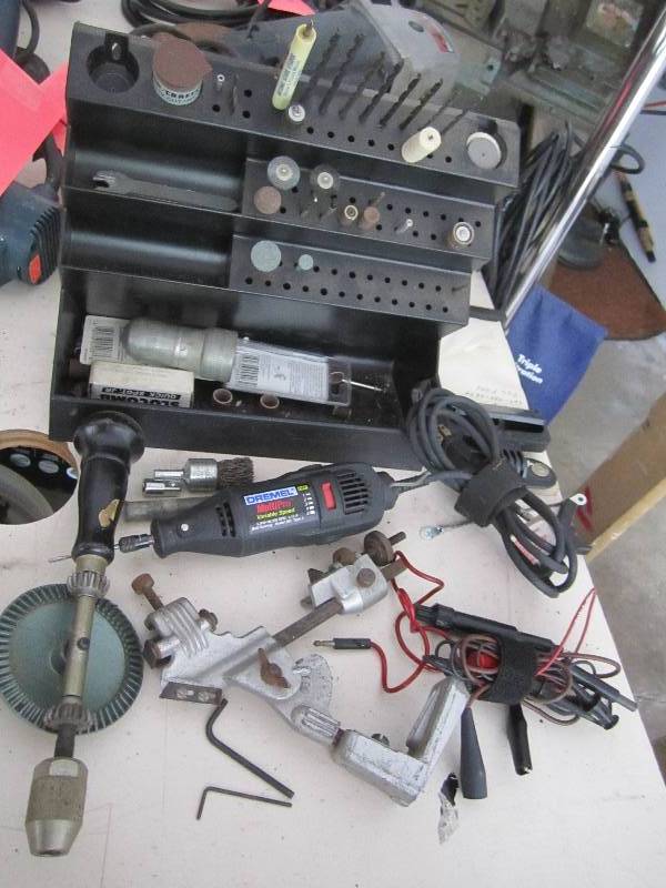 Dremmel tool with attachments and a...