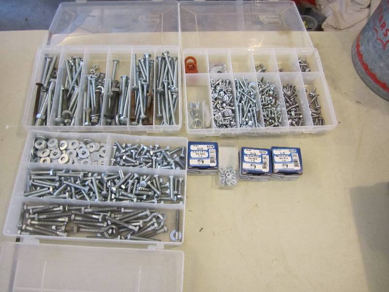 Organizers filled with hardware...