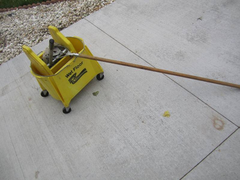 Mop and bucket...