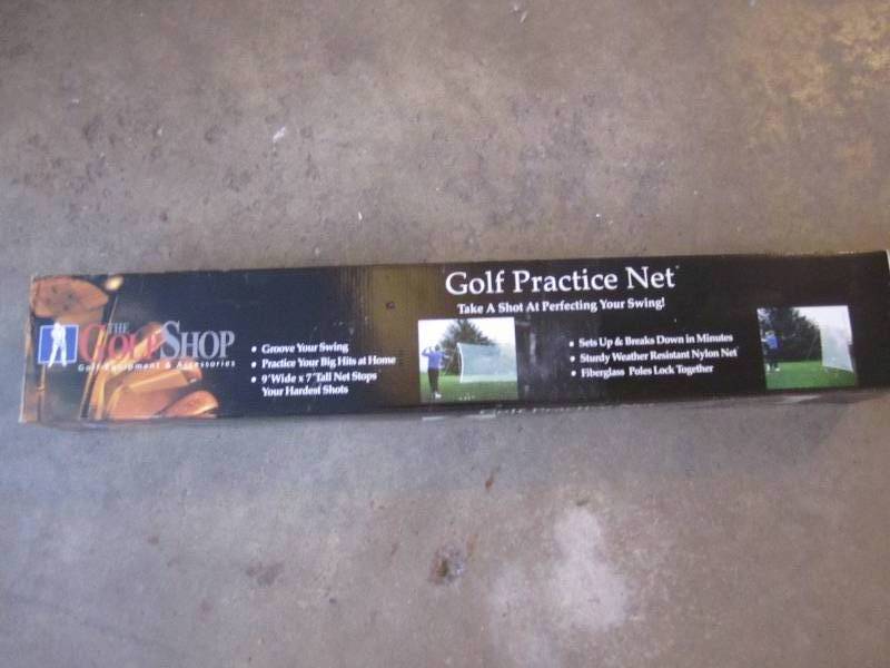 The Golf Shop practice net...