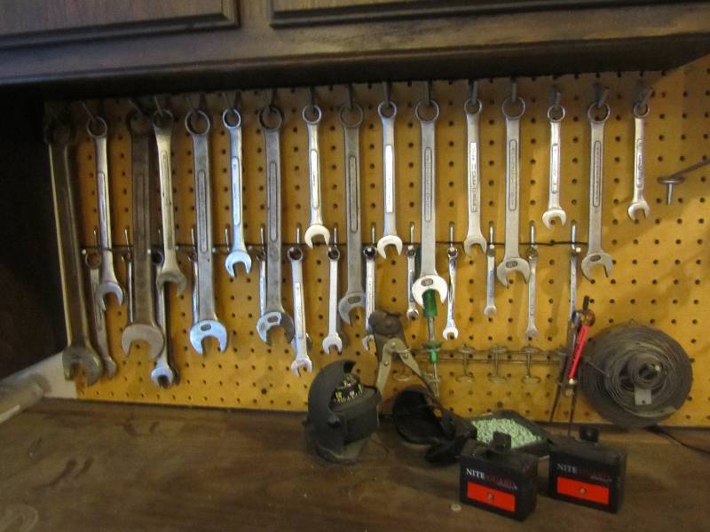 Lot of wrenches and misc. Lot of to...