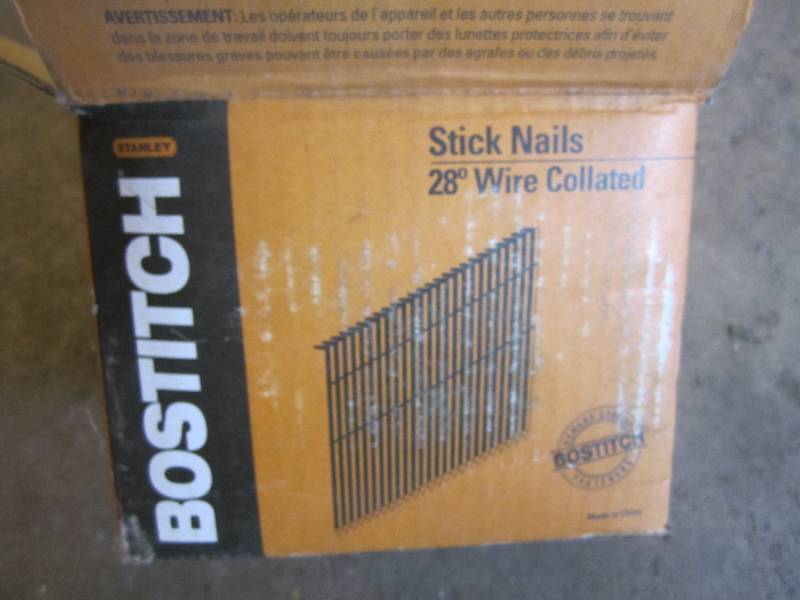 Lot of Bostitch nails for nail gin...
