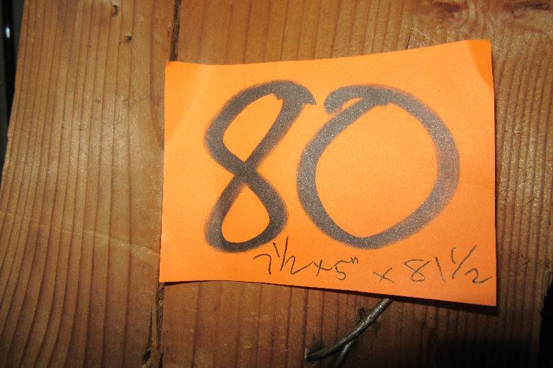 lot 80 image: Solid piece of wood.. Looks like pine..