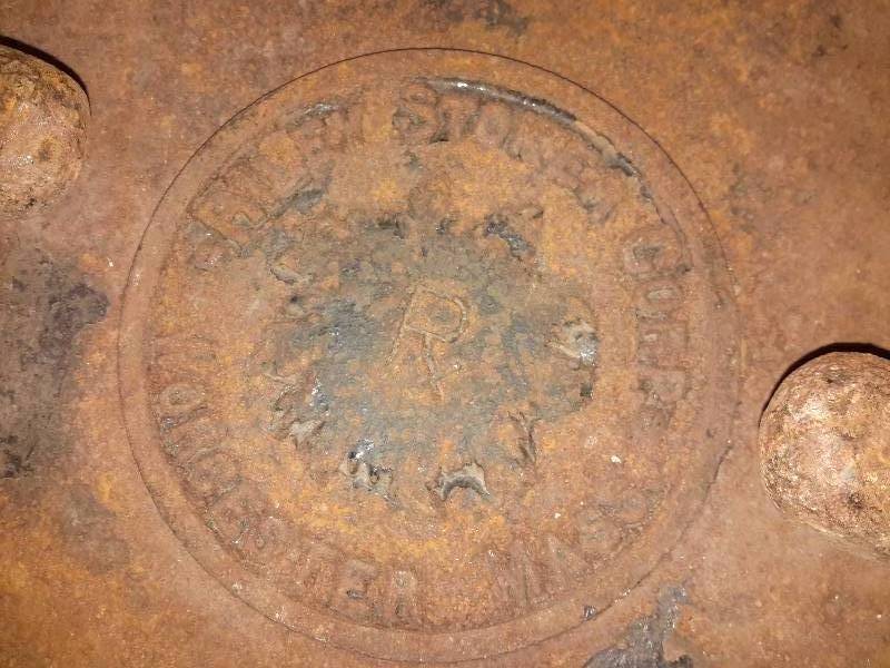 lot 78 image: Vintage Boiler Door from the Schmidt Brewery