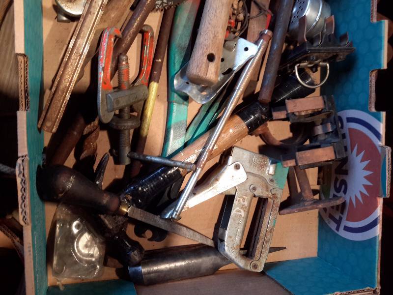 lot 50 image: Misc. Tools and hardware items as pictured