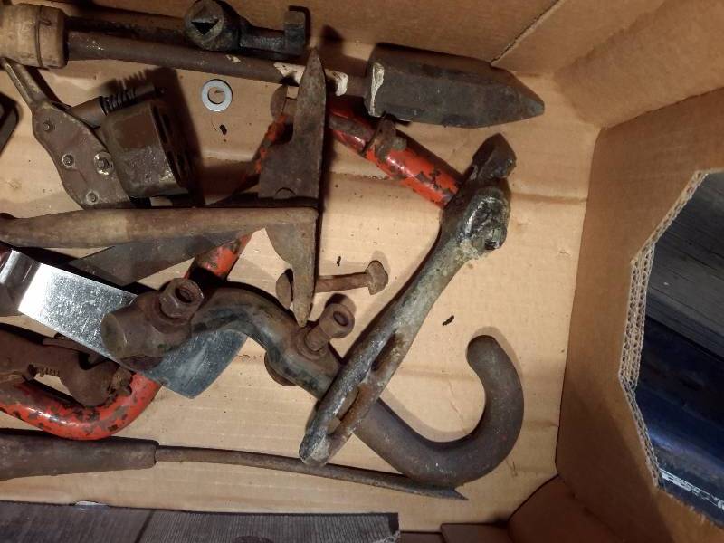 lot 53 image: Misc. Tools and hardware items as pictured
