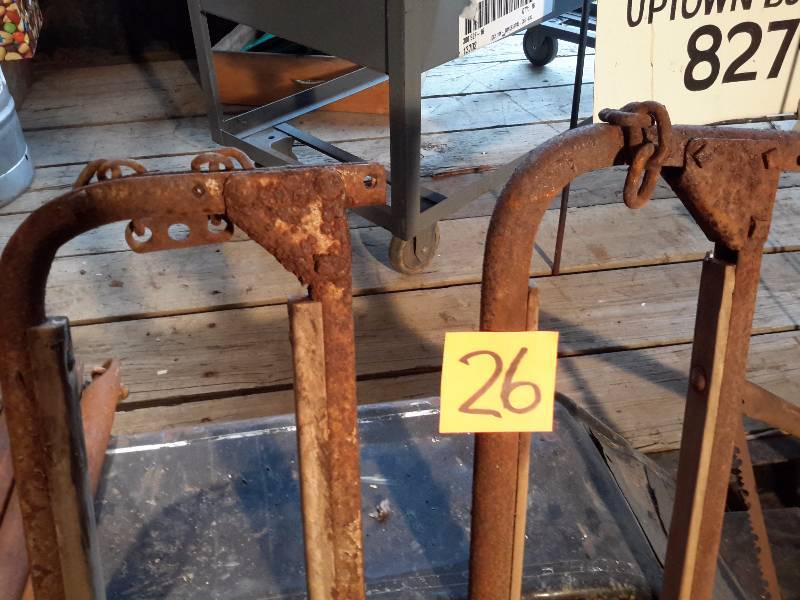 lot 26 image: 2 Antique Stantions