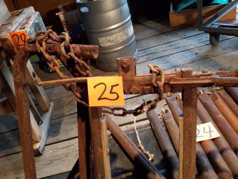 lot 25 image: 2 Antique Stantions