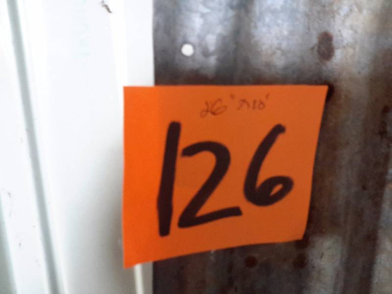 lot 126 image: Piece of galvanized roofing material