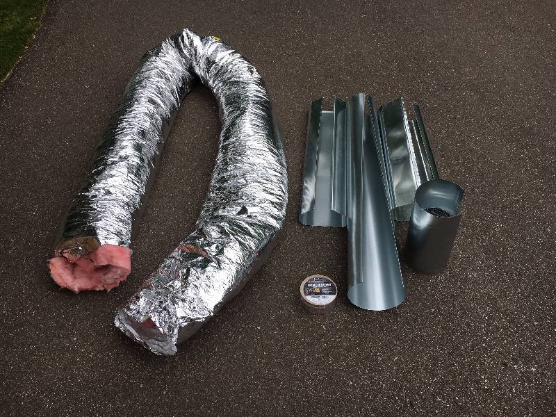lot 16 image: Misc Ductwork & 1 Roll of New HVAC Tape