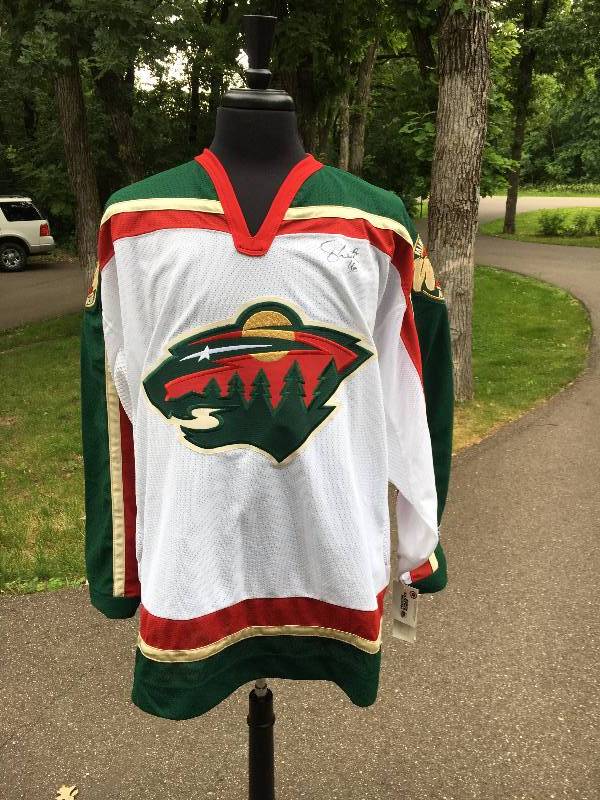 lot 55 image: NEW - Autographed - MN Wild Jersey