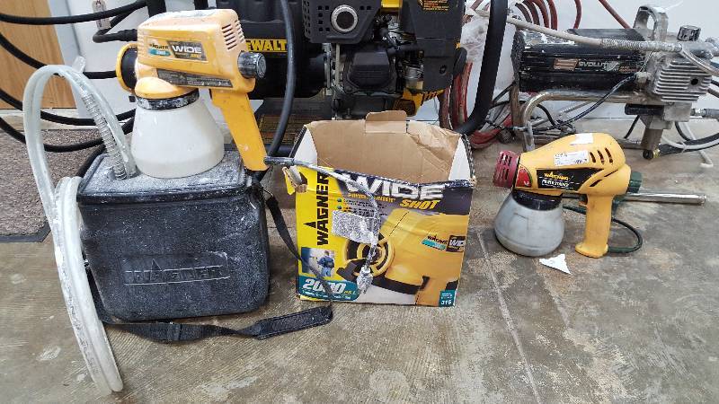 lot 57 image: For Parts - Dewalt Pressure Washer, Wagner Paint Sprayers 
