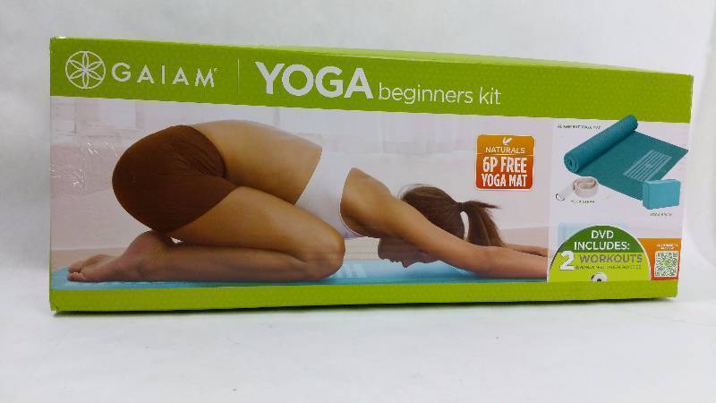 lot 2110 image: Gaiam Yoga Beginners Kit - Blue