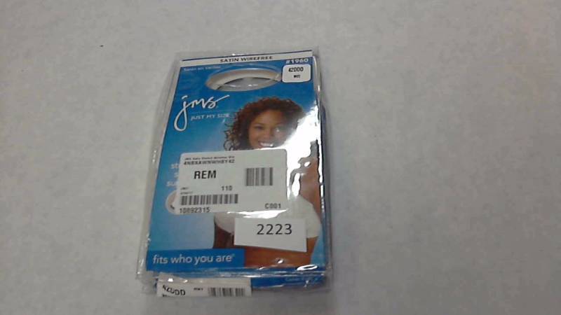 lot 2223 image: JMS Satin Stretch Wirefree White Bra  Brassiere - Size&nbsp42 DDD