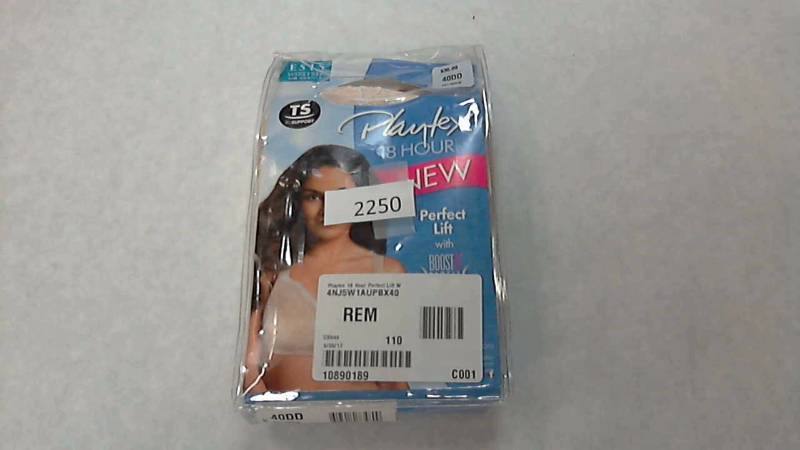 lot 2250 image: Playtex 18 Hour Perfect Lift W Soft Taupe Bra  Brassiere - Size 40 DD