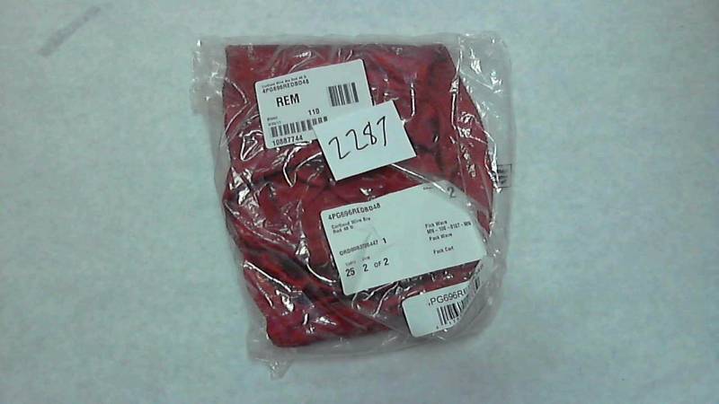 lot 2287 image: Cortland Wire Bra Red - Size 48 D