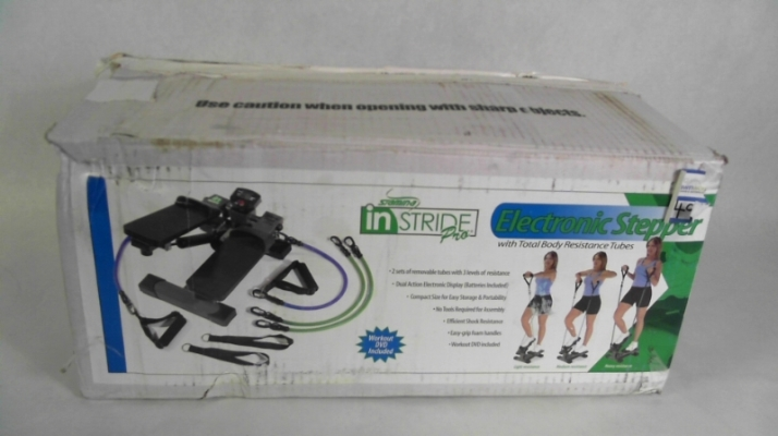 lot 58 image: Stamina InStride Electronic Pro Resistance Stepper Black Exercise Machine