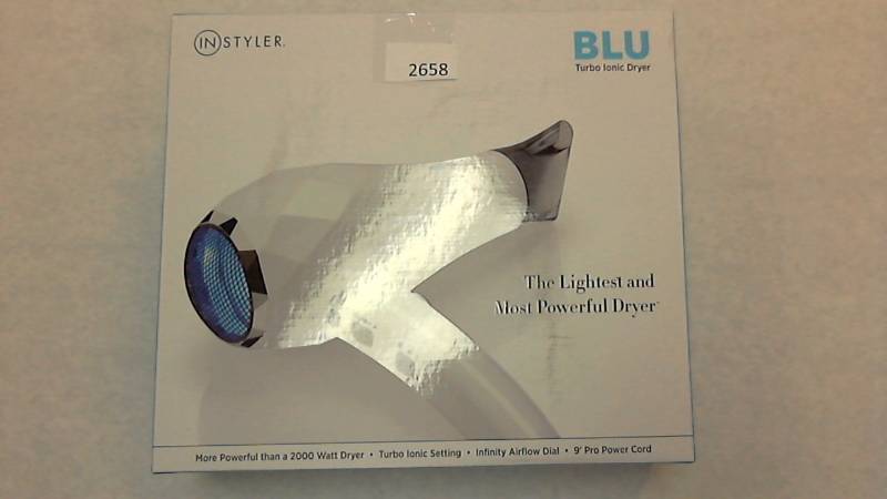 lot 2658 image: InStyler 2000 Watt BLU Turbo Ionic Hair Dryer