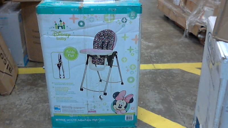 lot 3027 image: AdjusTable High Chair - Minnie