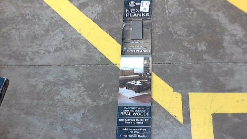 lot 2747 image: Nexus 1.2mm Vinyl Planks 6x36 Light Gray