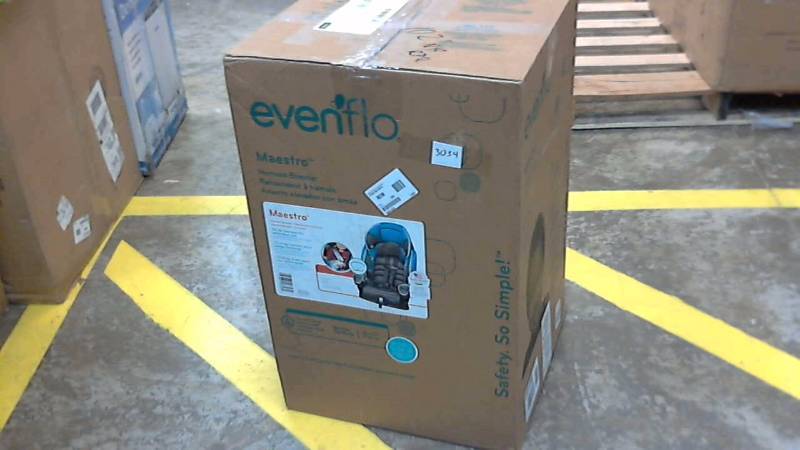 lot 3034 image: Maestro Booster Car Seat Blue-Gray