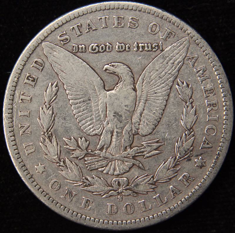 lot 36 image: 1897-S MORGAN SILVER DOLLAR FINE