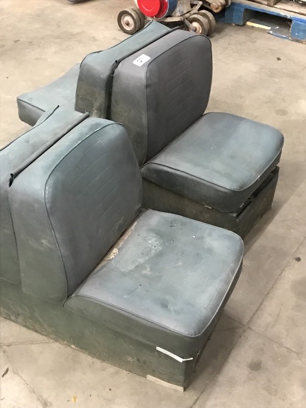 lot 27 image: Pair Of Lay-Out Boat Seats